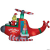  Grinch and Max Helicopter Scene Christmas Airblown Inflatable